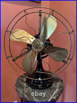 Antique General Electric Blade Blade Tabletop Fan -Working