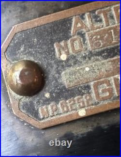 Antique General Electric Brass Blade Fan Industrial Brass Cage 13 Working