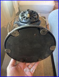 Antique General Electric Brass Blade Fan Industrial Brass Cage 13 Working