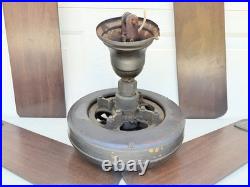 Antique General Electric Cast Iron Ceiling Fan Industrial GE