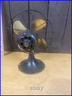 Antique General Electric Company Series G 6 Fan Brass Blades 110 Volts