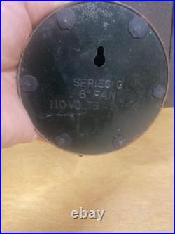 Antique General Electric Company Series G 6 Fan Brass Blades 110 Volts