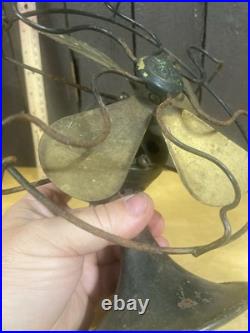 Antique General Electric Company Series G 6 Fan Brass Blades 110 Volts