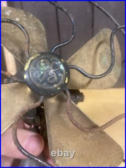 Antique General Electric Company Series G 6 Fan Brass Blades 110 Volts