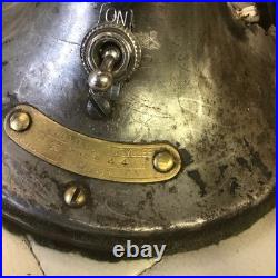 Antique General Electric Desk Fan 12 Inch Brass Blade