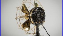 Antique General Electric Electric Desk/ Table Fan Beautifully Restored