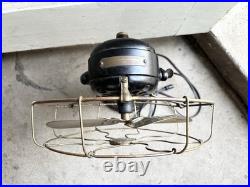 Antique General Electric Fan BMY Big Motor Yoke GE Brass Desk Fan Working