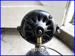 Antique General Electric Fan BMY Big Motor Yoke GE Brass Desk Fan Working