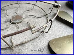 Antique General Electric Fan BMY Big Motor Yoke GE Brass Desk Fan Working
