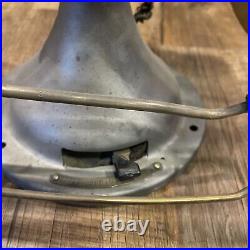 Antique General Electric GE 4 Brass Blade Oscillating Desk Fan 16 For Repair
