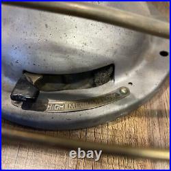 Antique General Electric GE 4 Brass Blade Oscillating Desk Fan 16 For Repair