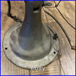 Antique General Electric GE 4 Brass Blade Oscillating Desk Fan 16 For Repair