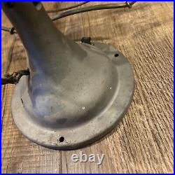 Antique General Electric GE 4 Brass Blade Oscillating Desk Fan 16 For Repair