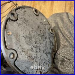 Antique General Electric GE 4 Brass Blade Oscillating Desk Fan 16 For Repair