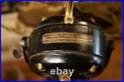 Antique General Electric GE Brass Blade Fan Industrial Brass Cage 12 Vintage