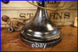 Antique General Electric GE Brass Blade Fan Industrial Brass Cage 12 Vintage