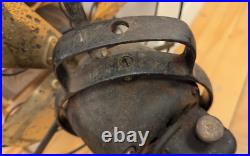 Antique General Electric GE Type AOU 4 Brass Blade Oscillating Fan All Original