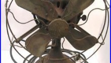 Antique General Electric Ge Fan Brass Blades Alternating Current Fan Motor 1901