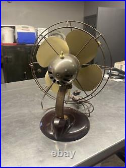 Antique General Electric Metal Fan That Needs To Be Rewired