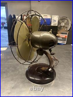 Antique General Electric Metal Fan That Needs To Be Rewired