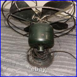 Antique General Electric Type AOU AC1 8 inch 3-Speed Fan Vintage see pics works