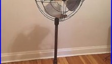 Antique General Electric Vortalex 18 Pedestal Oscillating Fan 1930
