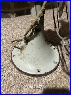 Antique General Electric Vortalex Oscillating Fan GE 18 Heavy Metal Cage VIDEO