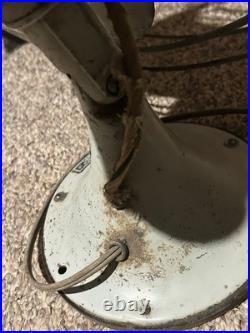 Antique General Electric Vortalex Oscillating Fan GE 18 Heavy Metal Cage VIDEO