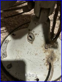 Antique General Electric Vortalex Oscillating Fan GE 18 Heavy Metal Cage VIDEO