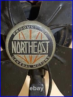 Antique General Motors GM Northeast Desktop Electric Fan au-52