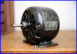 Antique Gillespie Alternating Electric Motor Fan Base tool pancake industrial