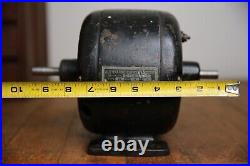 Antique Gillespie Alternating Electric Motor Fan Base tool pancake industrial