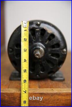 Antique Gillespie Alternating Electric Motor Fan Base tool pancake industrial