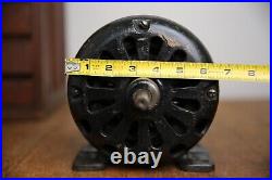 Antique Gillespie Alternating Electric Motor Fan Base tool pancake industrial