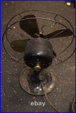 Antique Graybar Brass Desk Fan Works Antique Graybar Brass Desk Fan Works