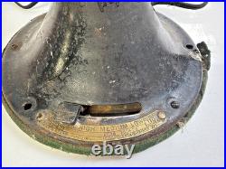 Antique Graybar Oscillating Desk Fan 75G425 Brass Blades 3-Speed Works