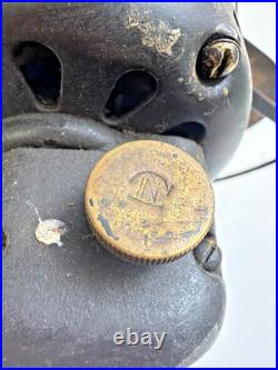 Antique Graybar Oscillating Desk Fan 75G425 Brass Blades 3-Speed Works