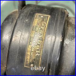 Antique Graybar (Western Electric) Fan 4 Brass Blades 1920's 17 Cage Working