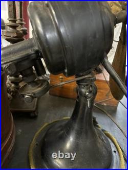 Antique Graybar (Western Electric) Fan 4 Brass Blades 1920's 17 Cage Working