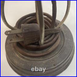 Antique Heinze Electric Co 115V Desk Fan Rubber Blade Sold As It 9 Tall