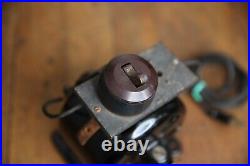 Antique Holtzer Cabot pancake early electric utility motor fan brass vintage