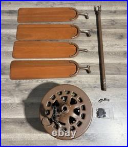 Antique Hunter 52 Ceiling Fan Motor Oil Bath R5256 U. S. A. MCM 1950s 60s READ
