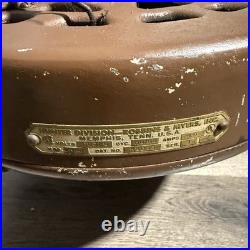 Antique Hunter 52 Ceiling Fan Motor Oil Bath R5256 U. S. A. MCM 1950s 60s READ