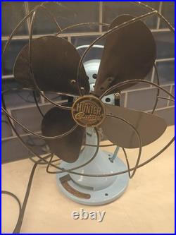 Antique Hunter Century 2 Speed Oscillating Table Fan Restored