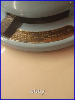 Antique Hunter Century 2 Speed Oscillating Table Fan Restored