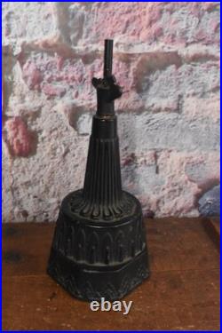 Antique Ingram Cast Iron Shoo Fly Swatter Fan Clock Wind Up Base