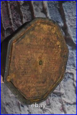 Antique Ingram Cast Iron Shoo Fly Swatter Fan Clock Wind Up Base