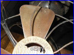Antique Jandus C Frame Fan brass blade rare old Estate find FOR RESTORATION