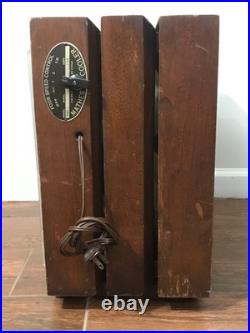 Antique MATHES COOLER wood box Fan 4 Speed Control Model 543 Working