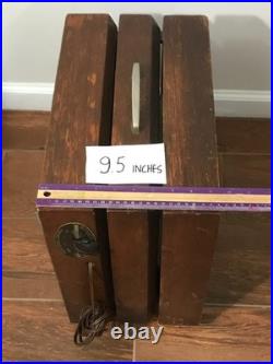Antique MATHES COOLER wood box Fan 4 Speed Control Model 543 Working